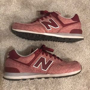 New Balance 574 Red Denim Size 11